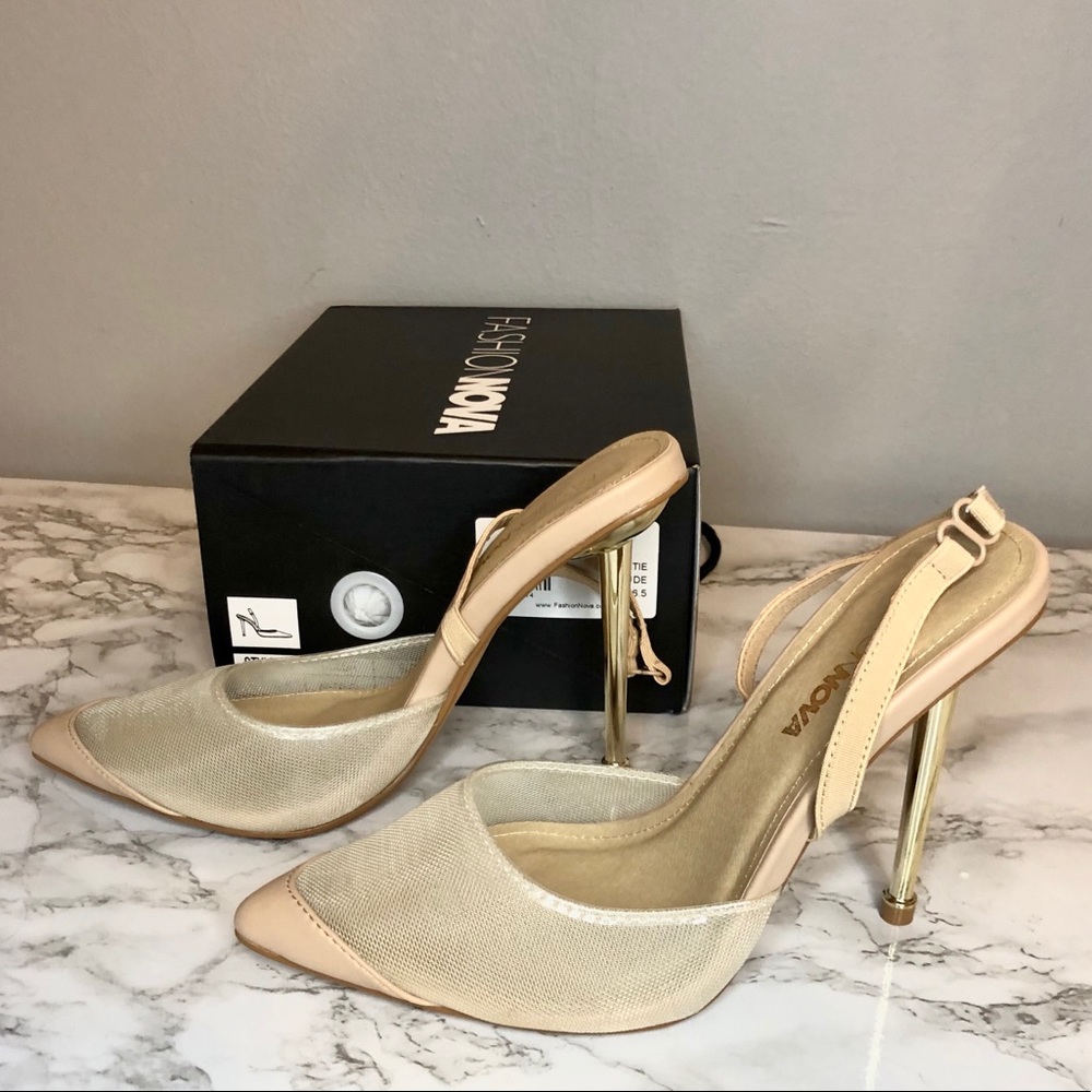 Clear As Can Be Nude Pumps - Stilettos